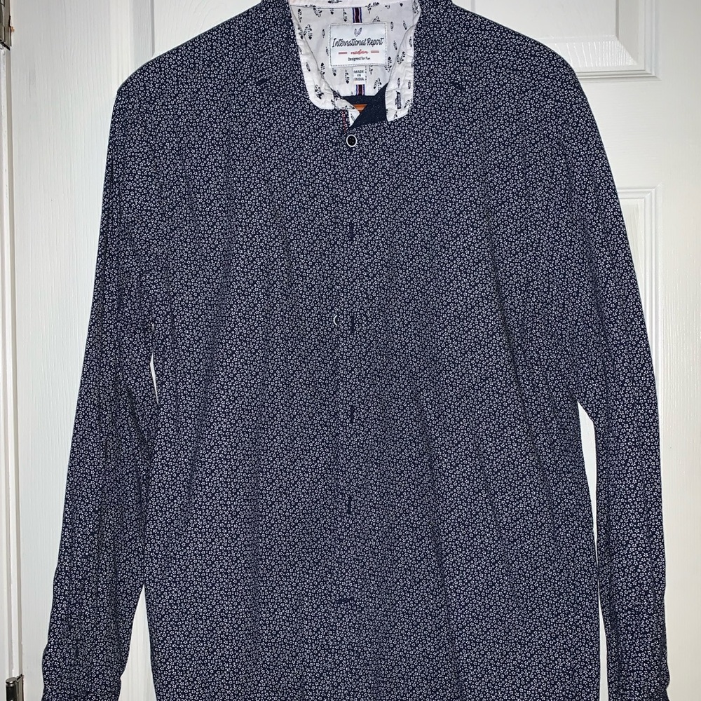 Mens Long Sleeve Button Up Short ~ M